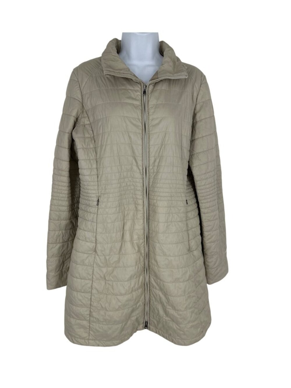 Patagonia Kai Lee Parka Beige Full-Zip Coat Jacket Women’s Size L
